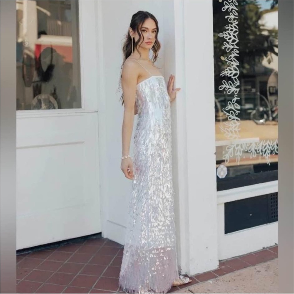 Untamed Petals Sequin Party Dress